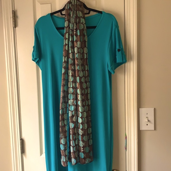 Chico's Dresses Chicos Dress And Scarf Chicos Size 2 L2 Poshmark
